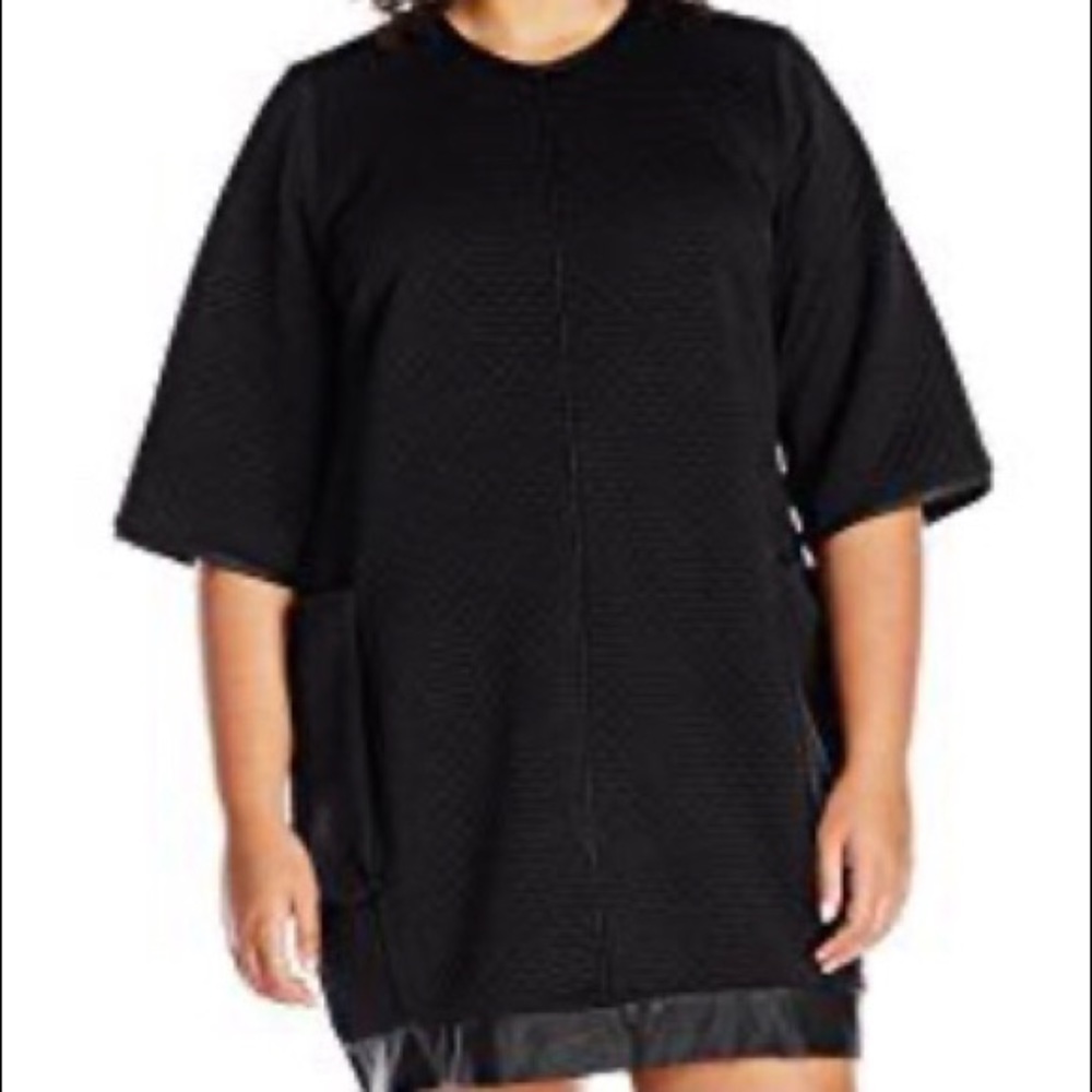 Melissa McCarthy Black Quilted Tunic Dress, Medium - Picture 9 of 12